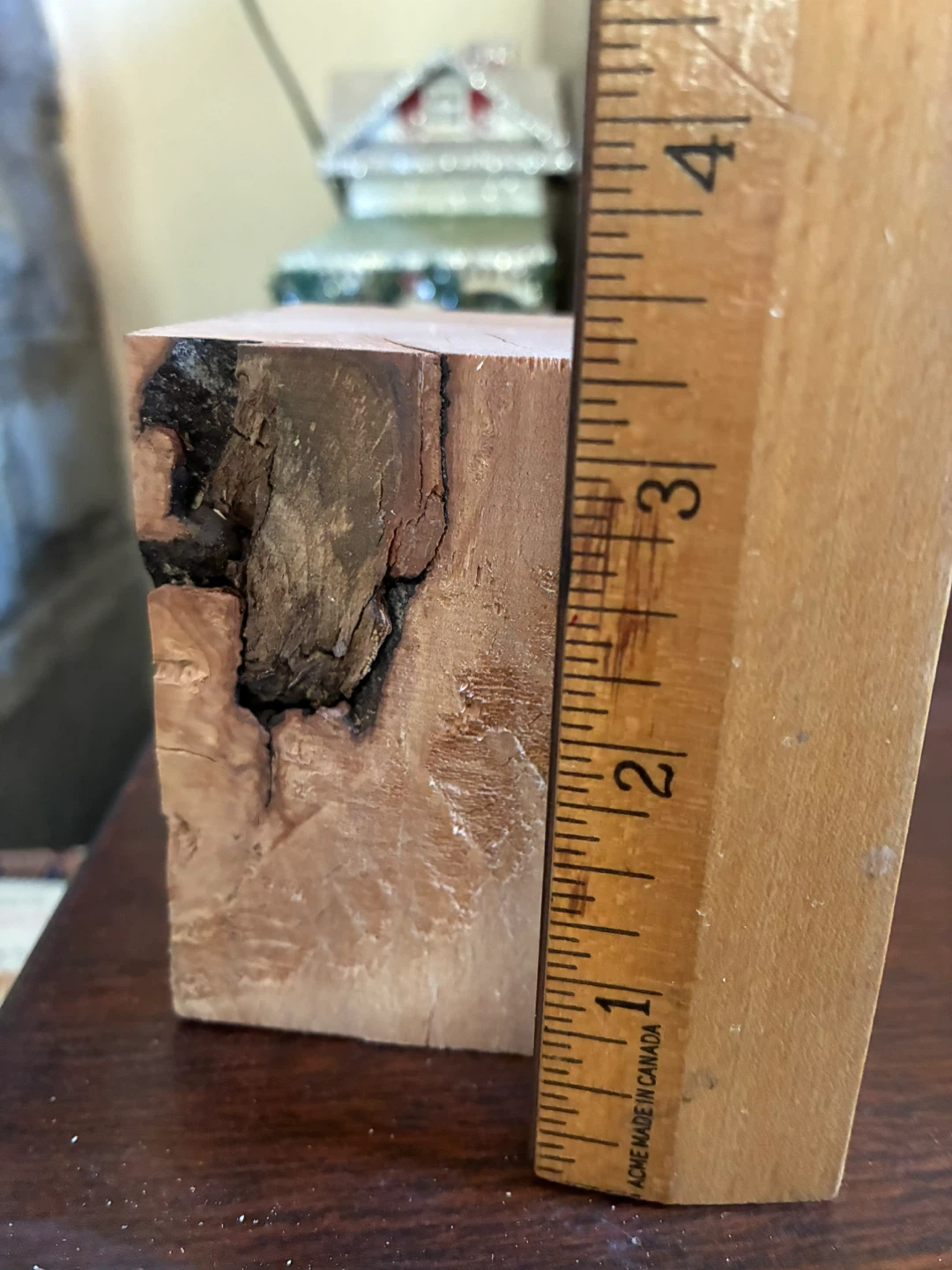 $5  Figured wood paperweight Knick knack East York - photo 3