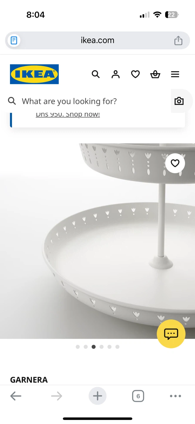 2 Garnera IKEA two tiered serving stand - photo 5