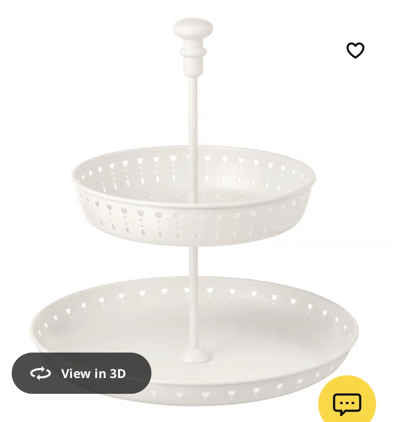 2 Garnera IKEA two tiered serving stand