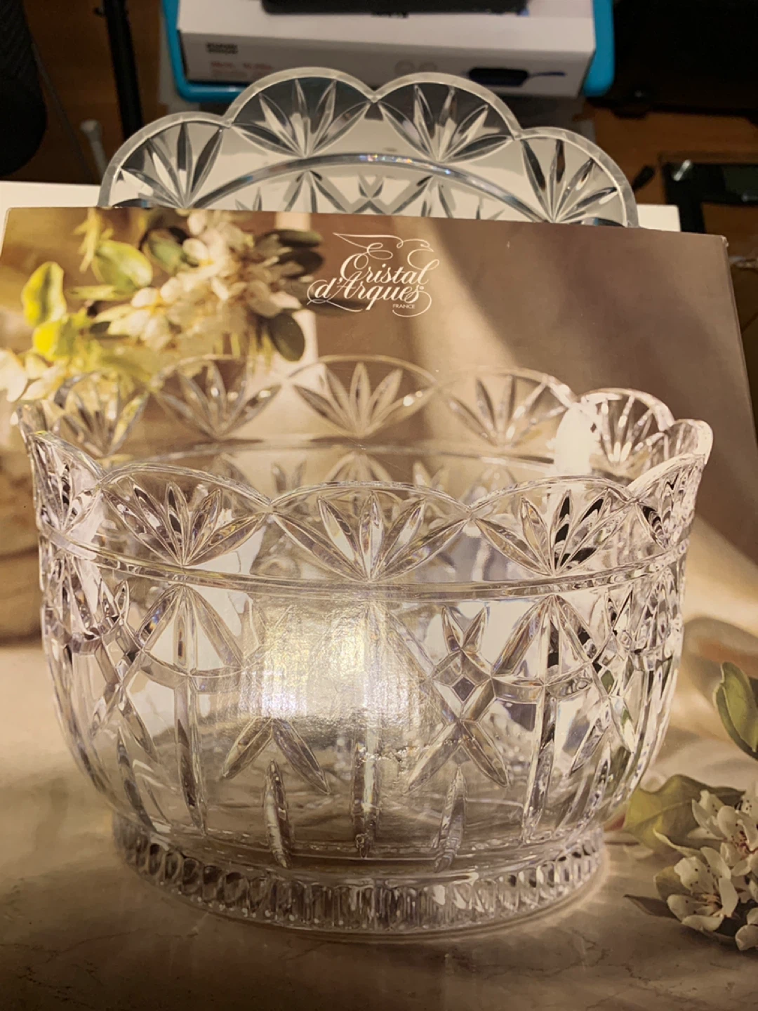 Cristal d'Arques Crystal Bowl with Box
