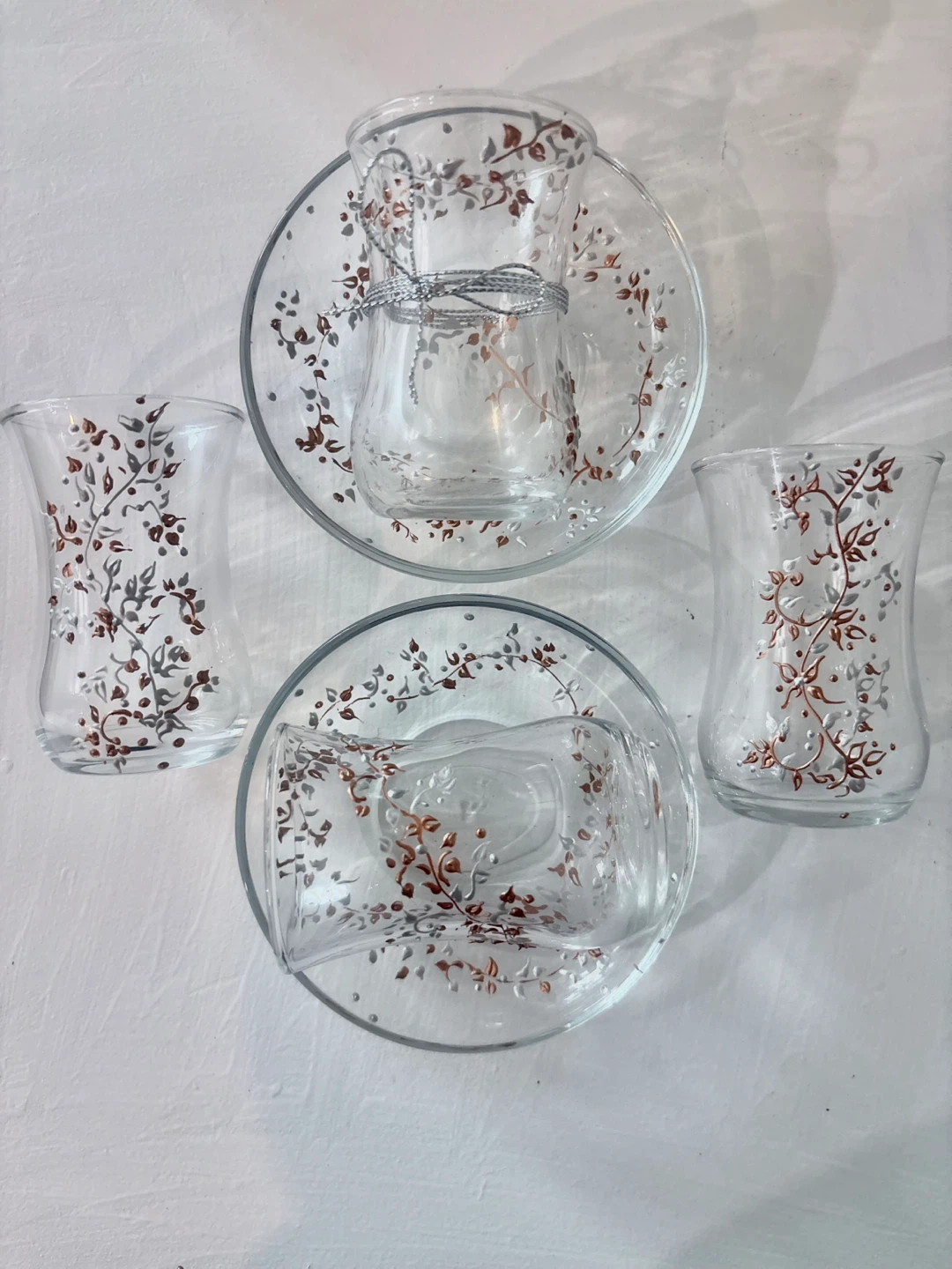 Turkish Tea Glasses & Saucers (4 Sets) - photo 2