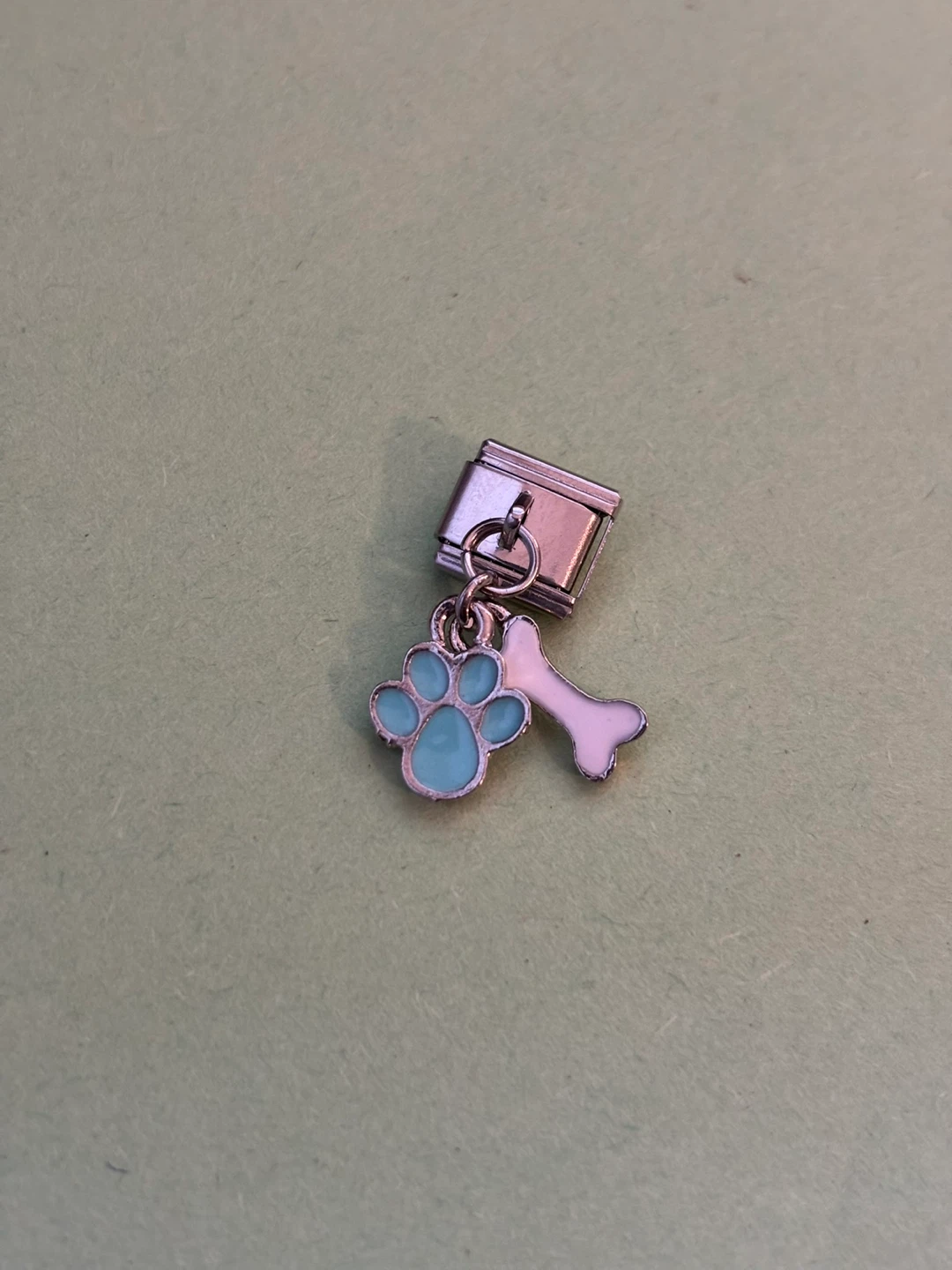 Stainless Steel Paw & Bone Charm - photo 5