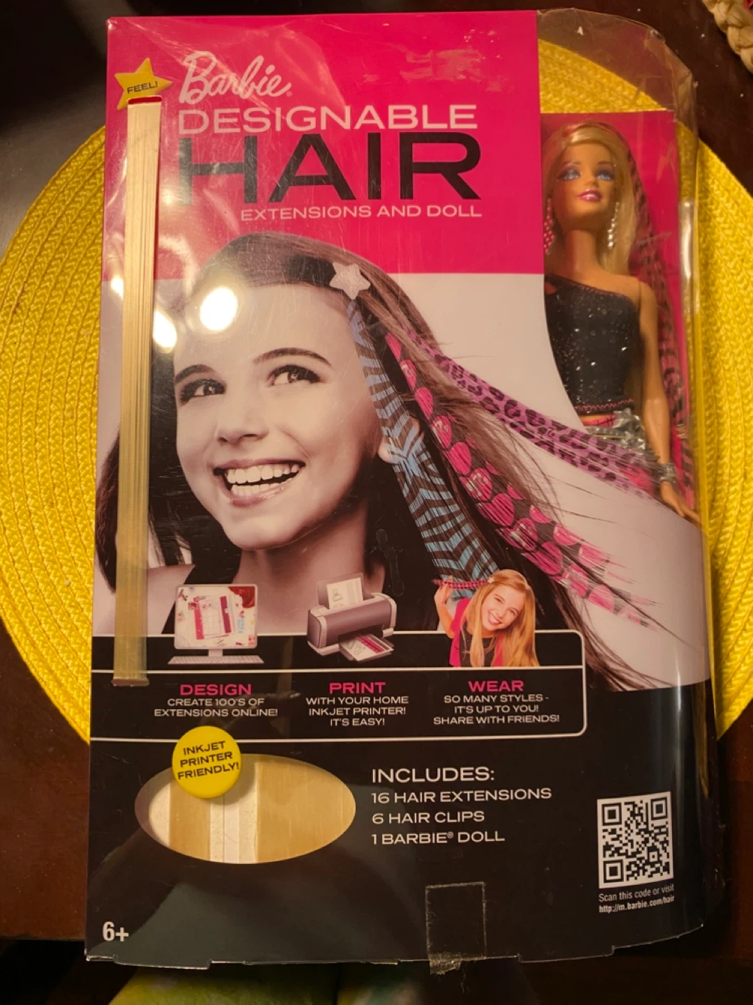 Barbie Designable Hair Extensions and Doll - New