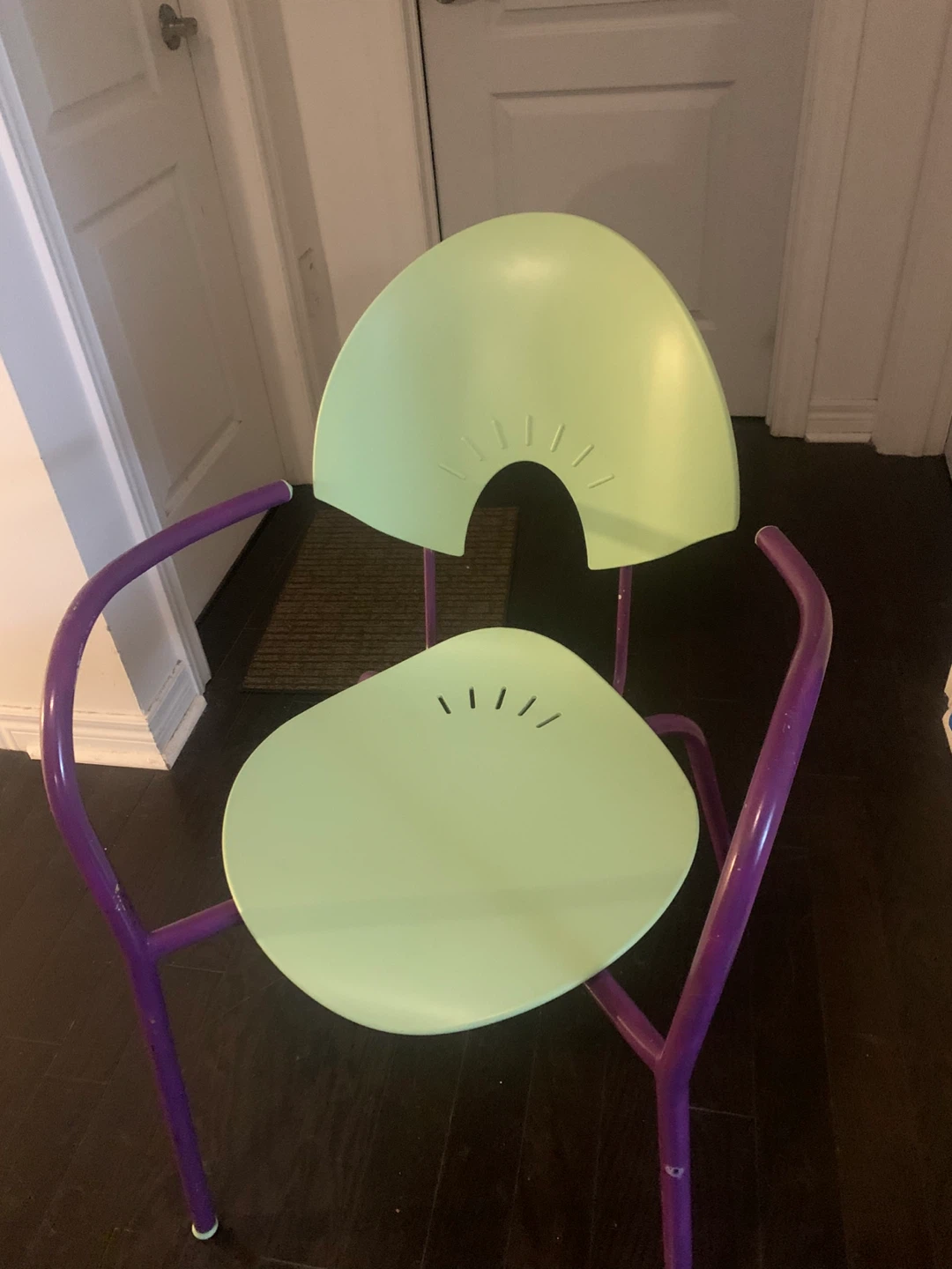 Unique Green & Purple Armchair