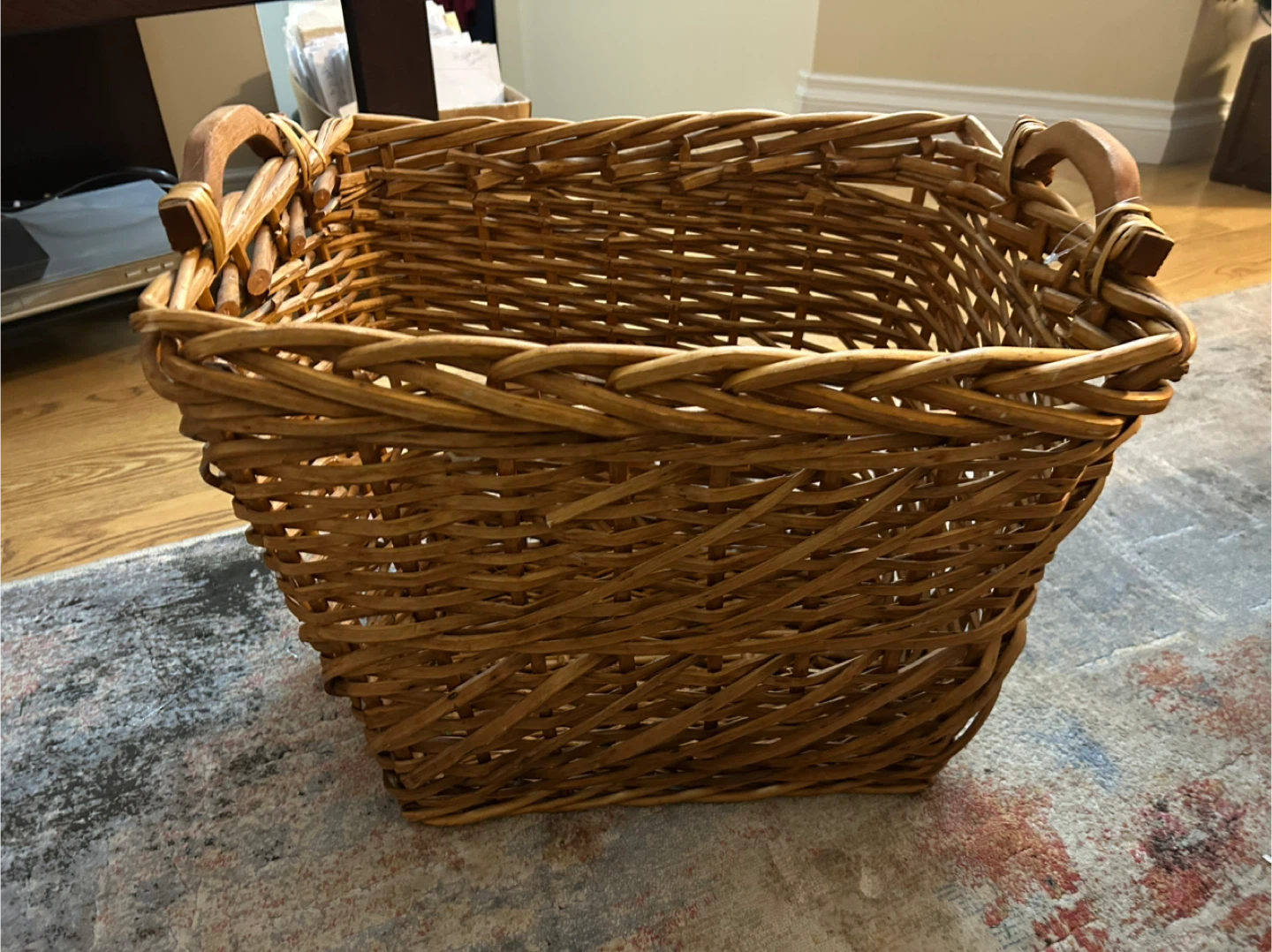 Wicker Basket with Handles - photo 3