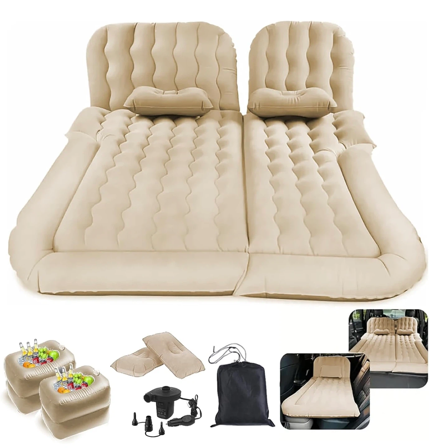 SUV Air Mattress,Camping Car Mattress/Car Bed with Electric Pump