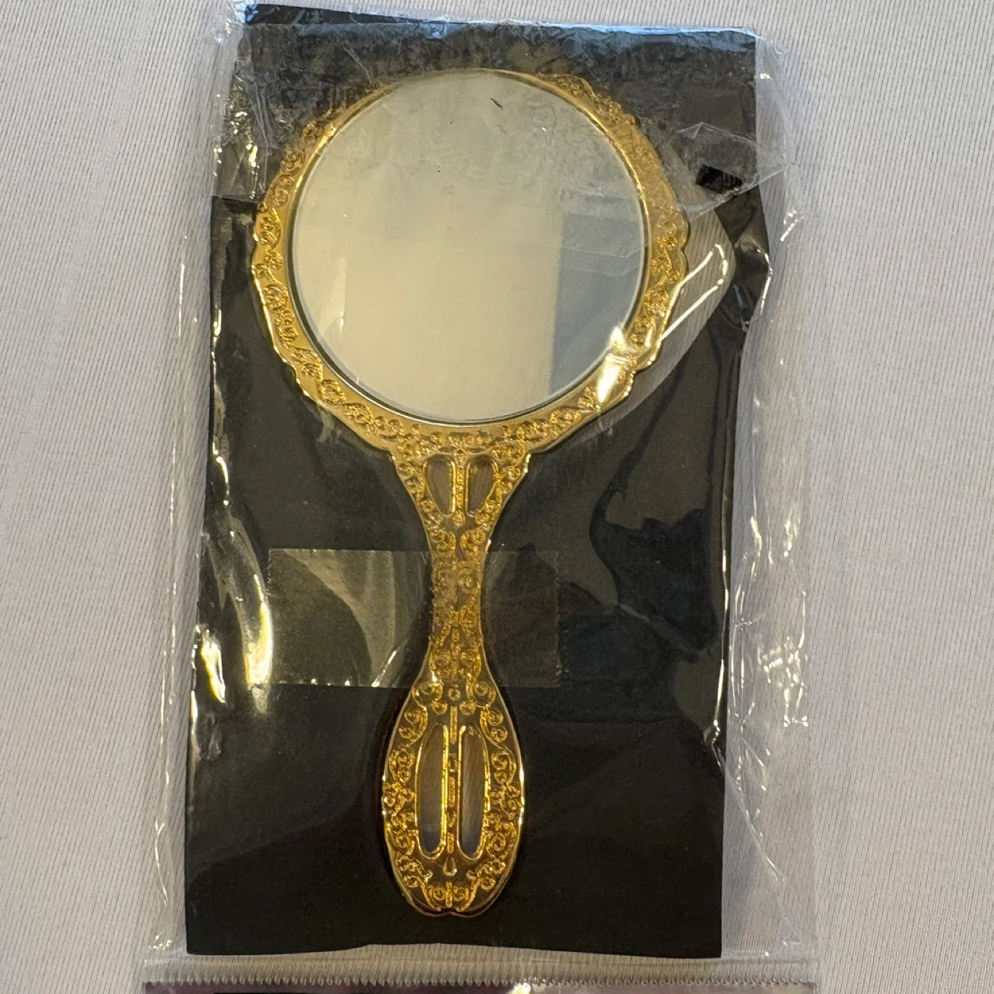 Migita Co 24k Gold Plated Handheld Mirror Japanese Geisha Temple - photo 5