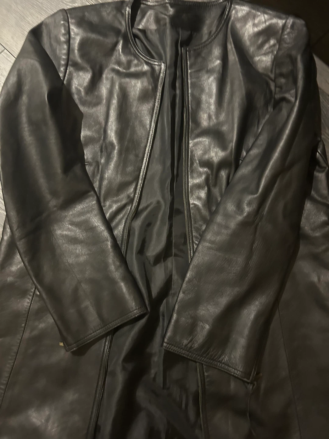 Long Leather Coat