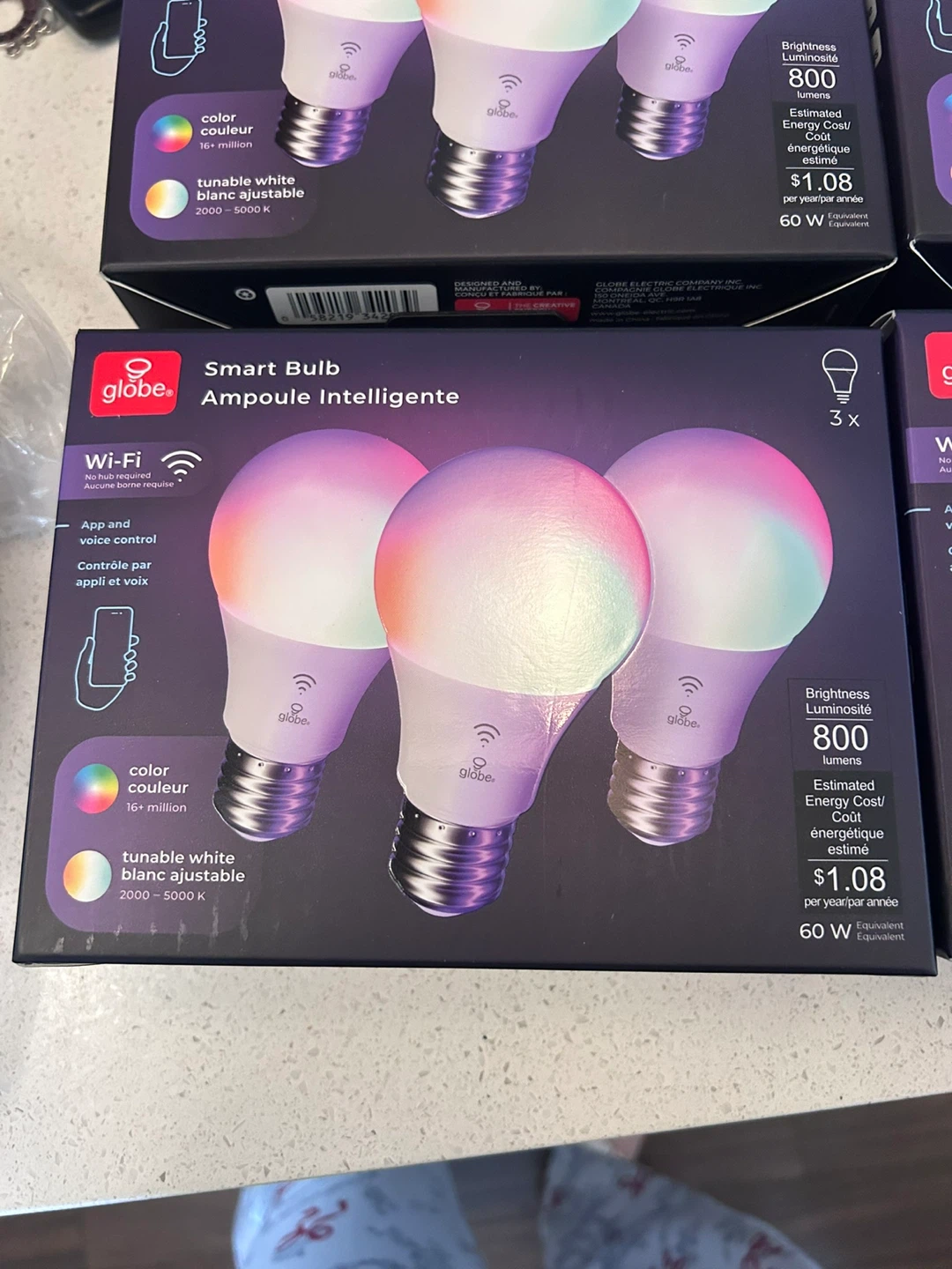 Globe Smart Bulb - 4 Boxes of 3 $50 each - photo 2