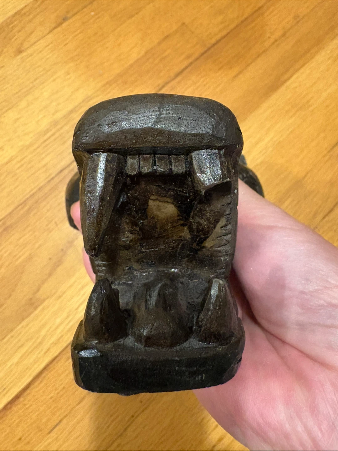 Vintage Serpent Carved Stone Sculpture - photo 3