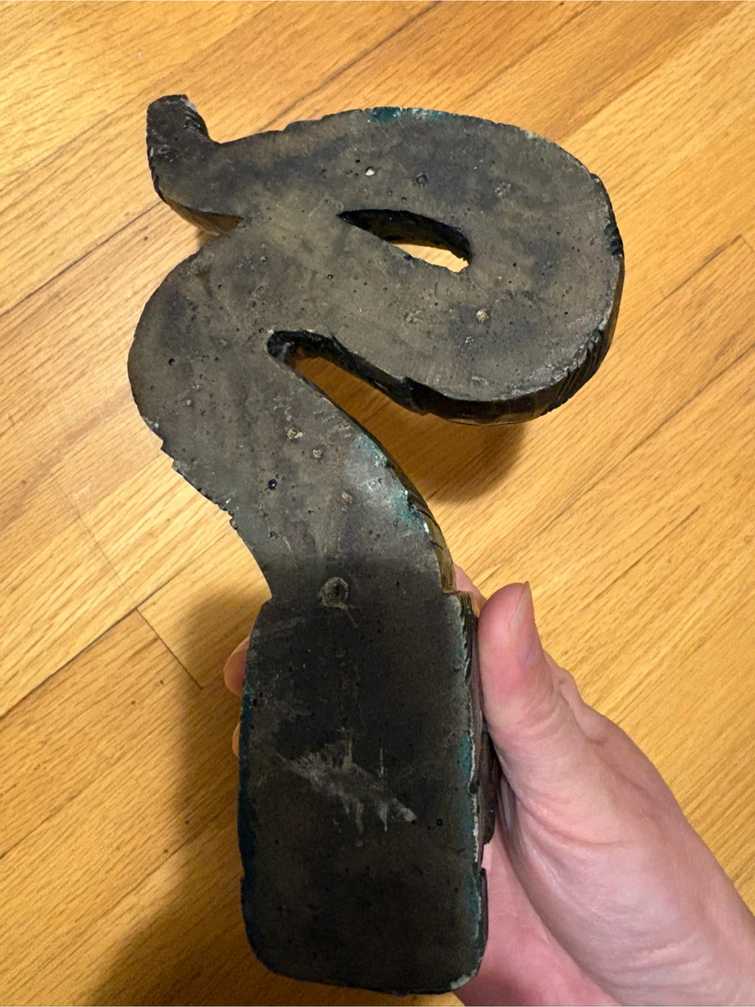 Vintage Serpent Carved Stone Sculpture - photo 2