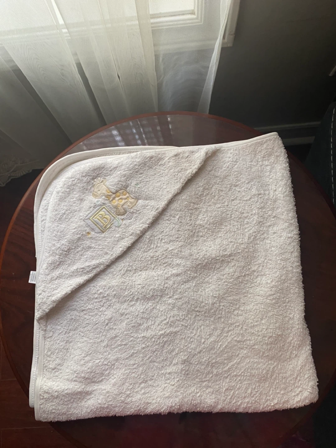 White Baby Bath Robe & Hooded Towel Set - photo 2