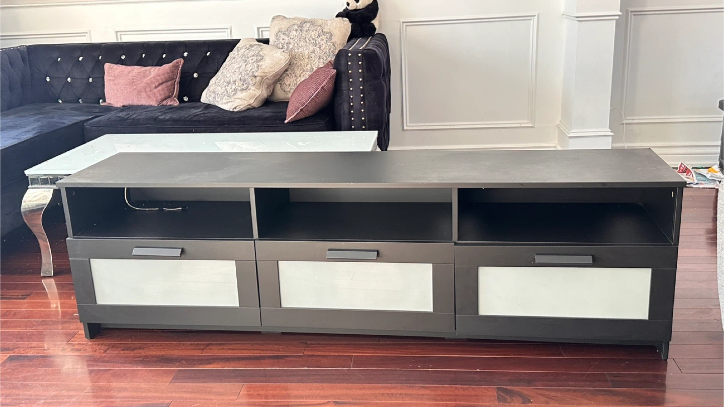 TV Stand - Black/Brown - photo 2