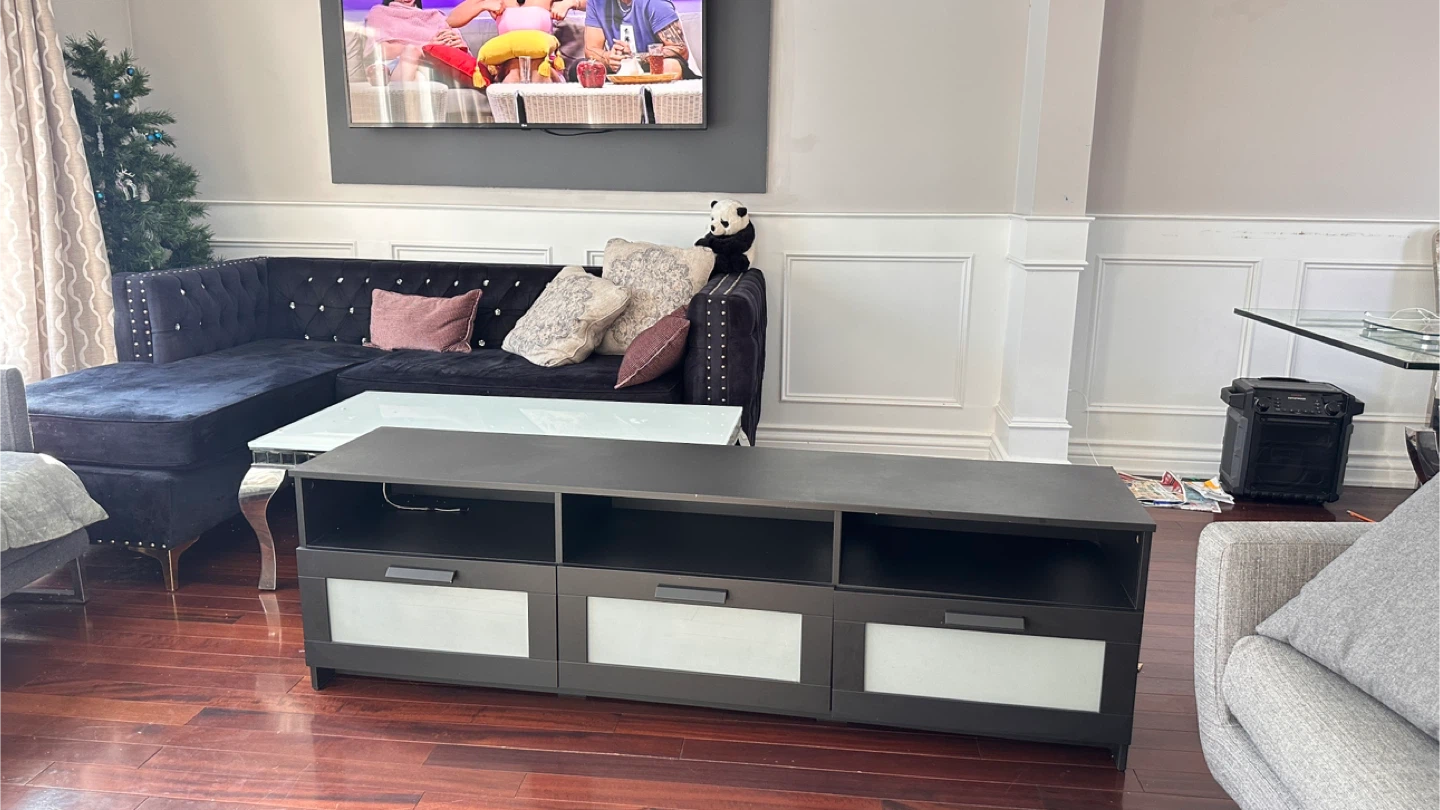TV Stand - Black/Brown
