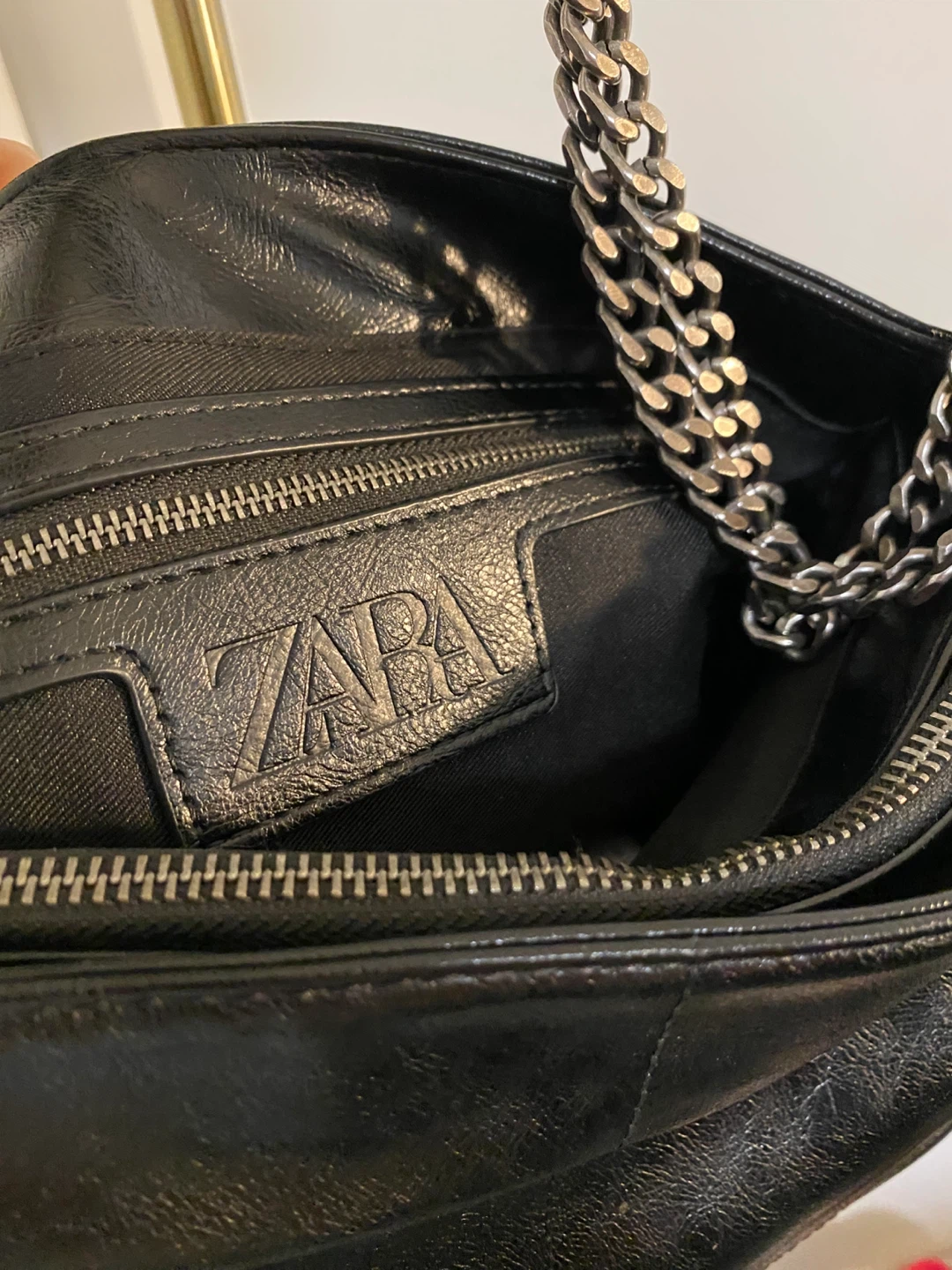 Zara Faux Leather Shoulder Bag - photo 4
