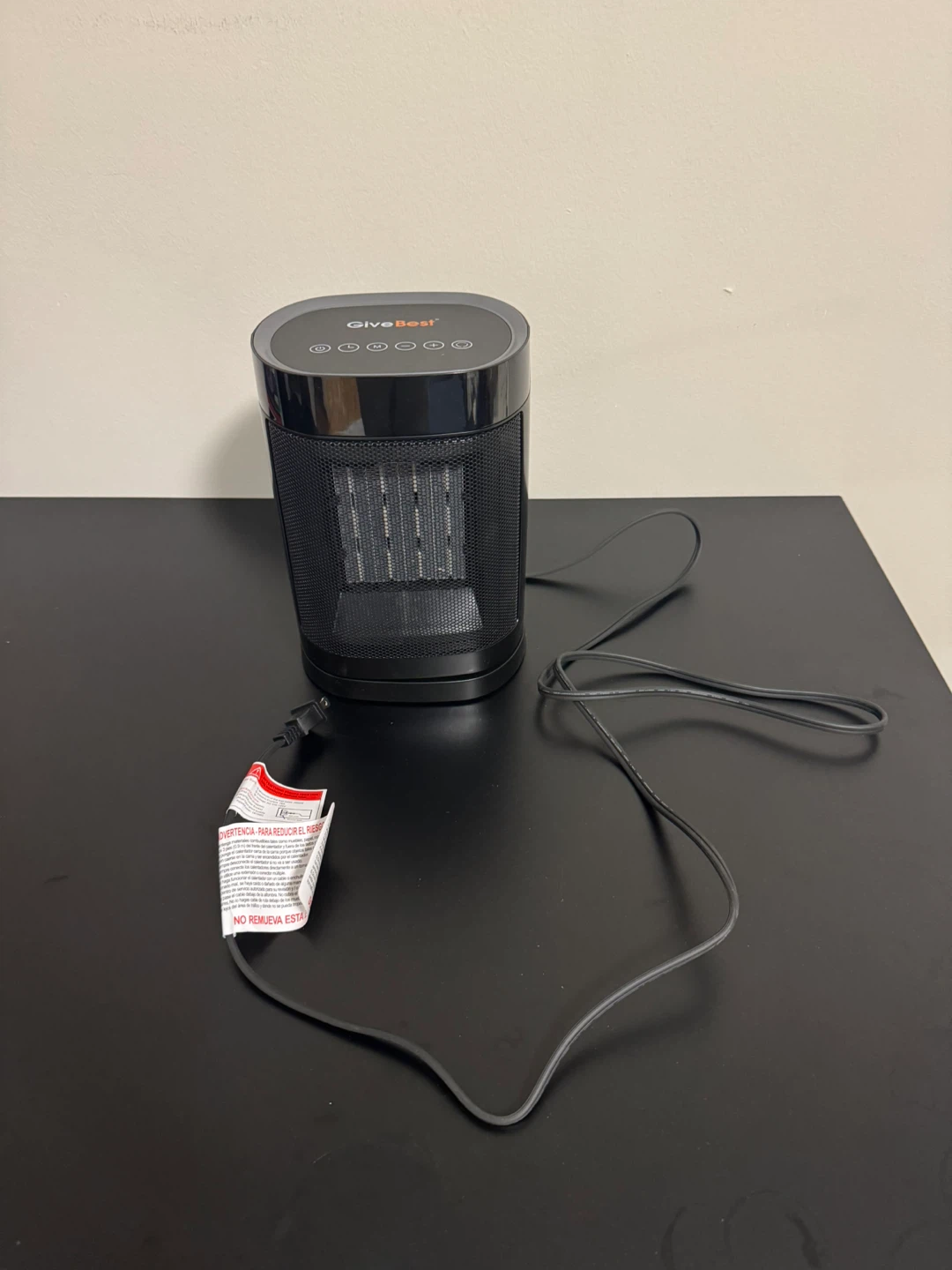GiveBest Electric Oscillation Portable Space Heater - Black - photo 3