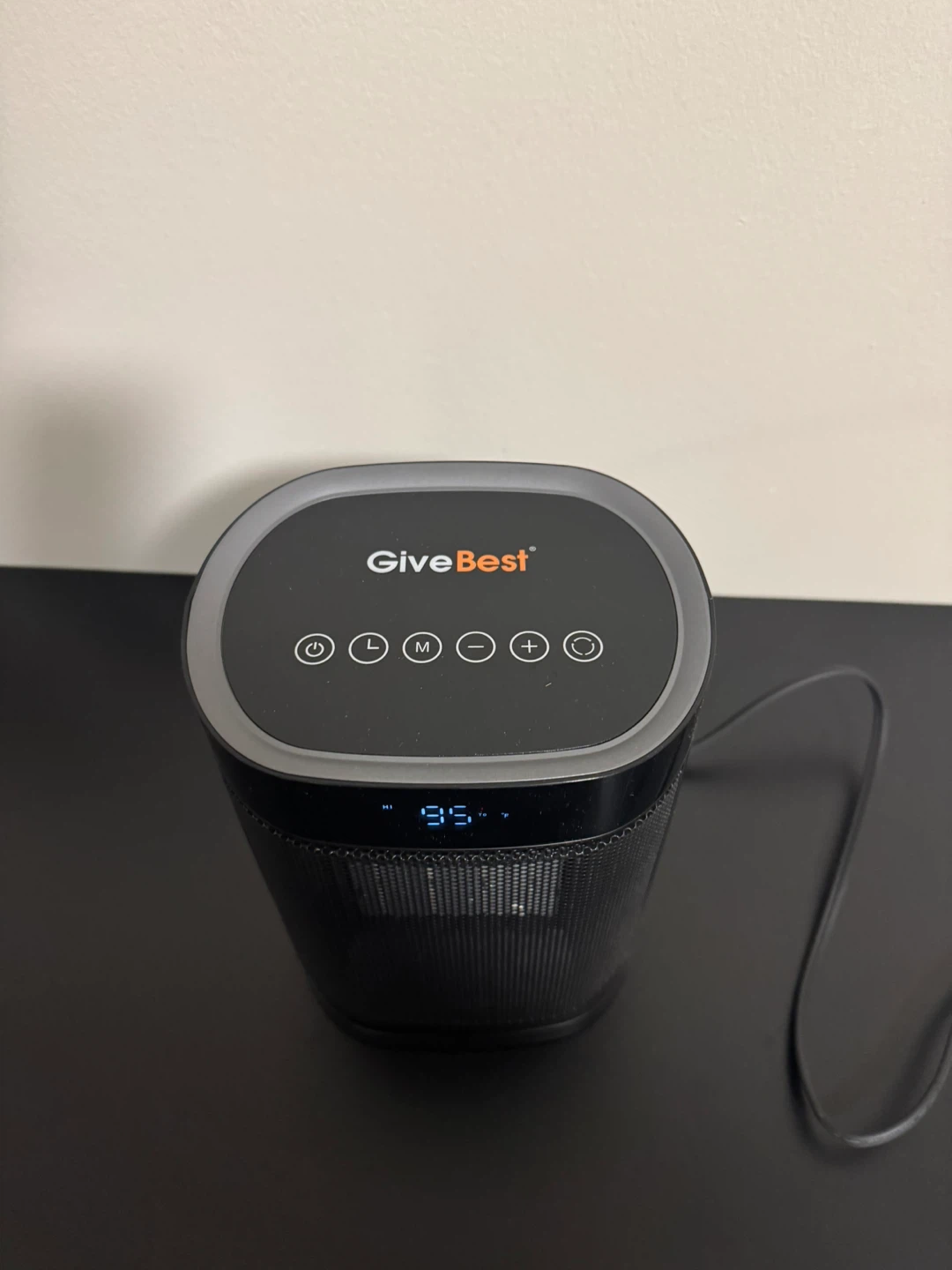 GiveBest Electric Oscillation Portable Space Heater - Black - photo 2
