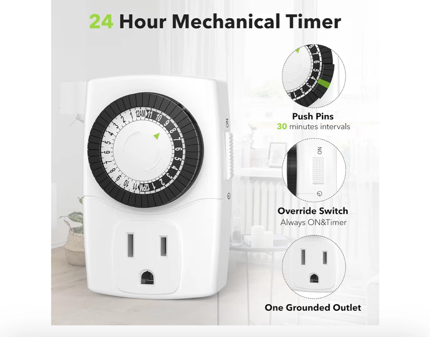 BN-LINK Mechanical Timer 2-Pack-New in box - photo 2