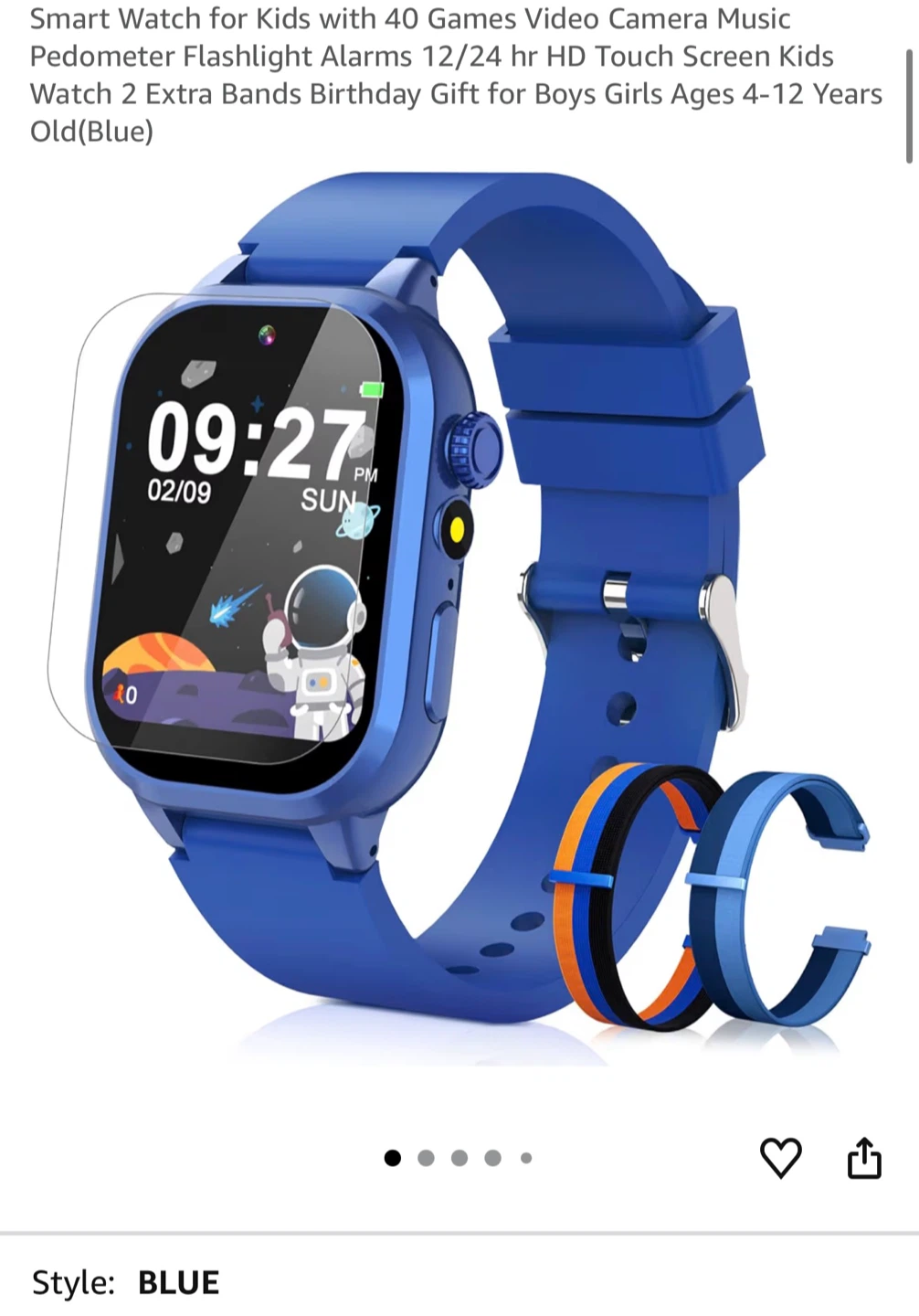 Kids Smart Watch - Blue