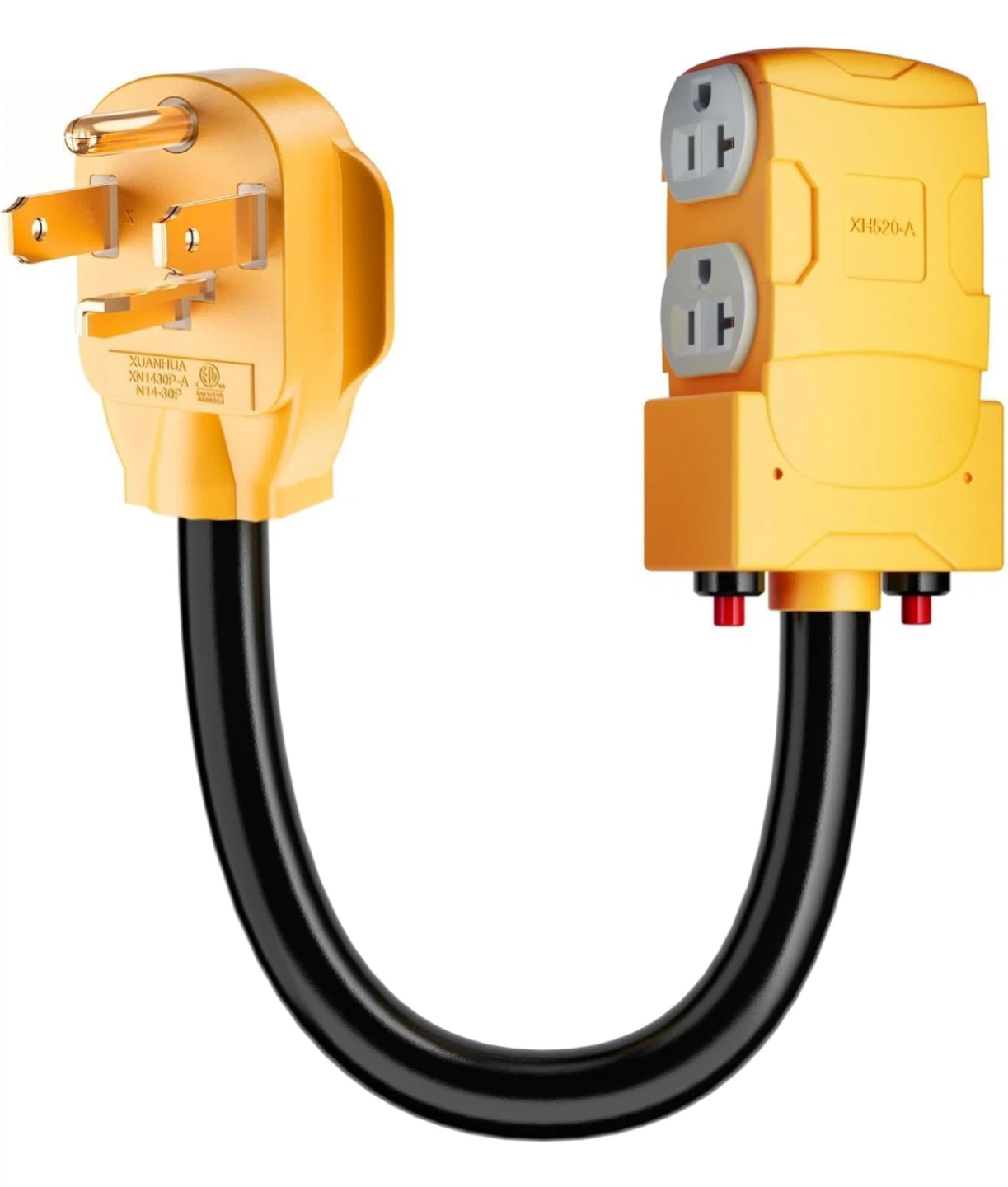 Xuanhua XH520-A 30 Amp Generator Adapter Cord - Yellow - photo 3