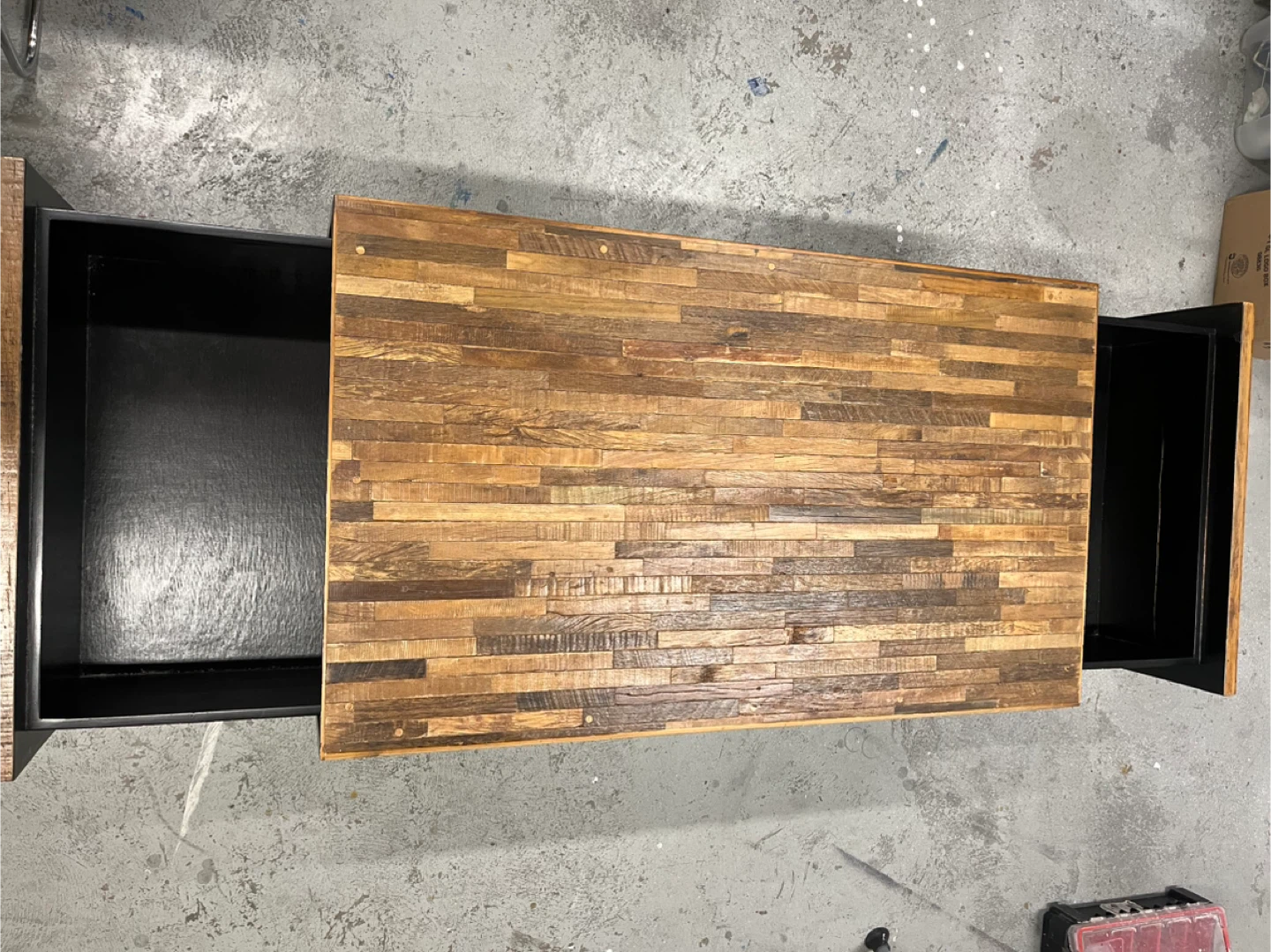 Wood Coffee Table with Storage - photo 4