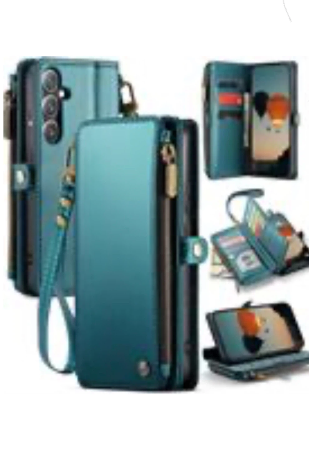 Teal Wallet Case for Phone