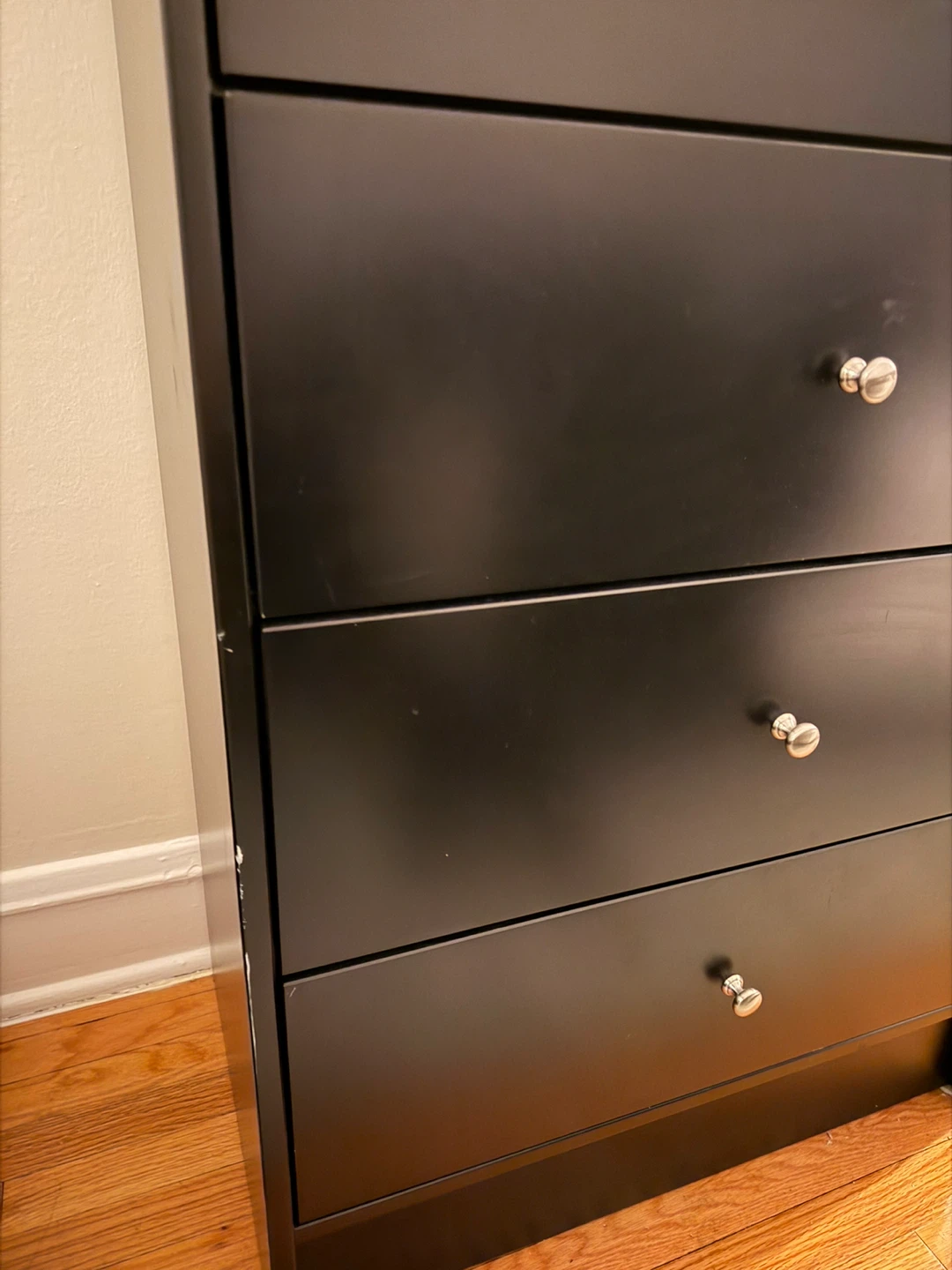 Black 4-Drawer Dresser - photo 2