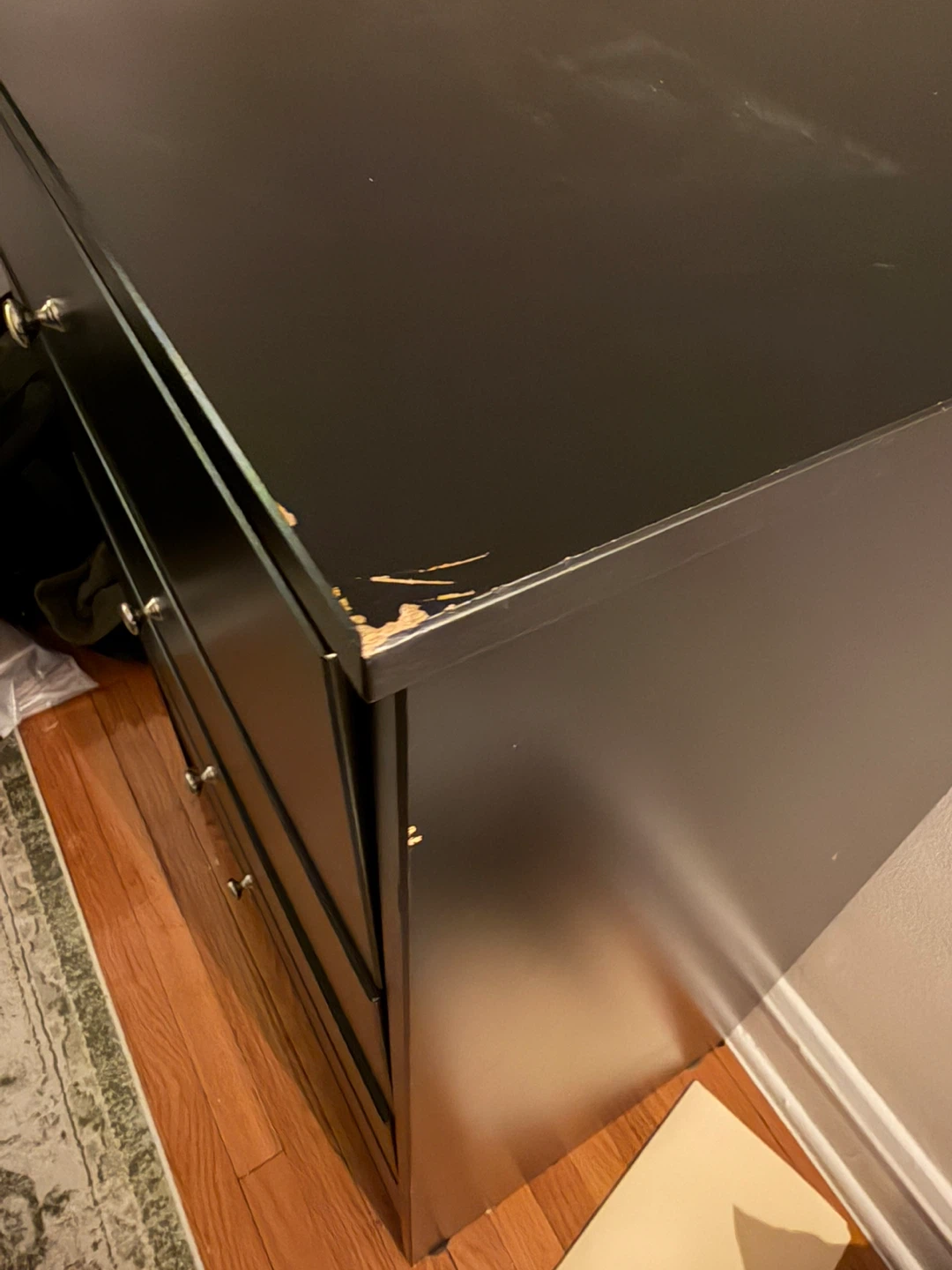 Black 4-Drawer Dresser - photo 3