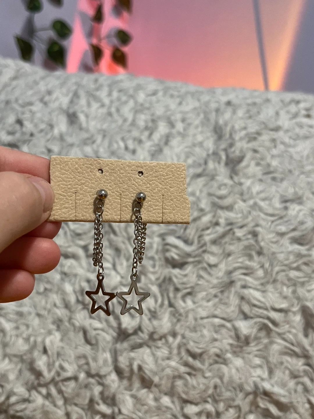 Star Chain Earrings