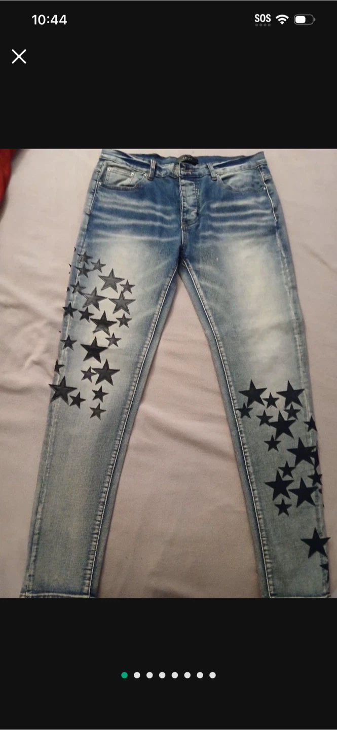 Amri Men's Jeans with Star Design