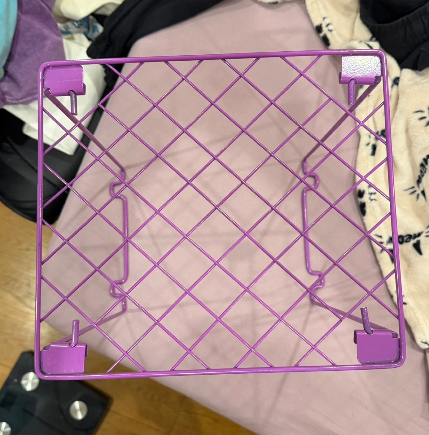 Purple Metal Wire Shelf - photo 2