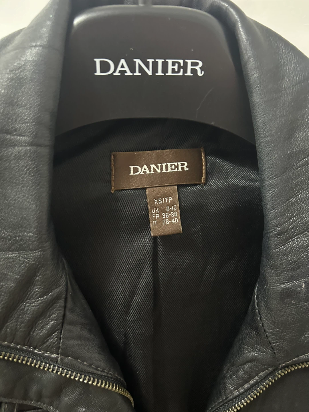 DANIER Leather Jacket - Size XS - photo 2