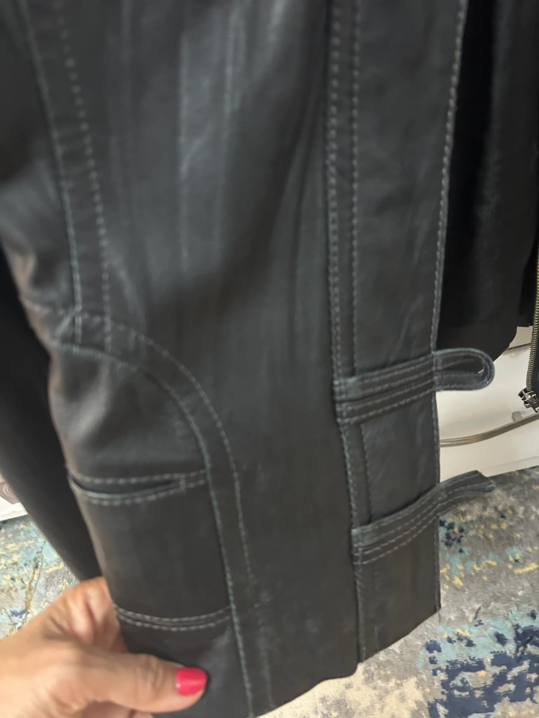 DANIER Leather Jacket - Size XS - photo 5