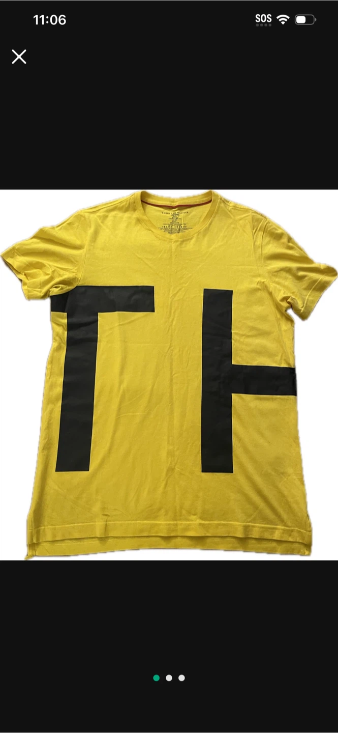 Tommy Hilfiger Yellow T-Shirt Size S