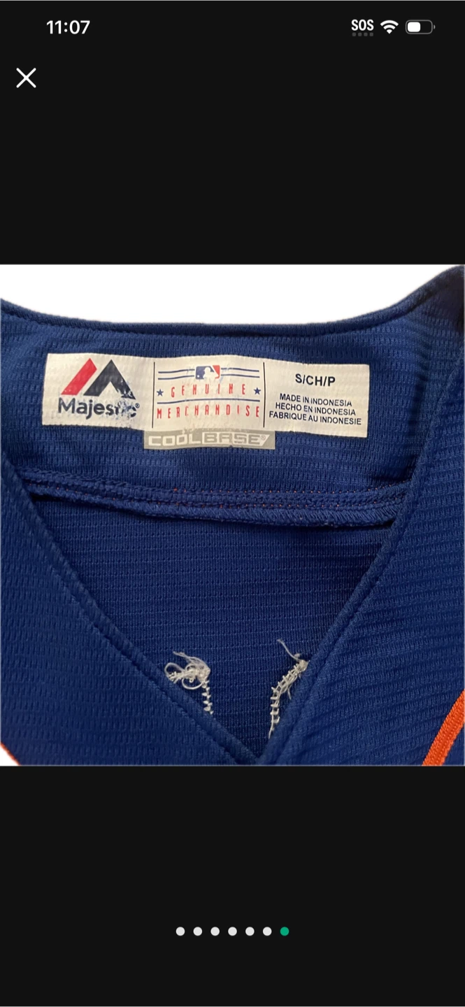 Majestic Pete Alonso Mets Jersey - Size S - photo 3