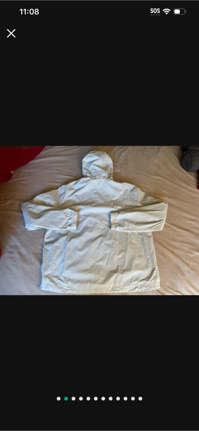 H&M White Windproof Water Repellent Jacket - Size L - photo 2