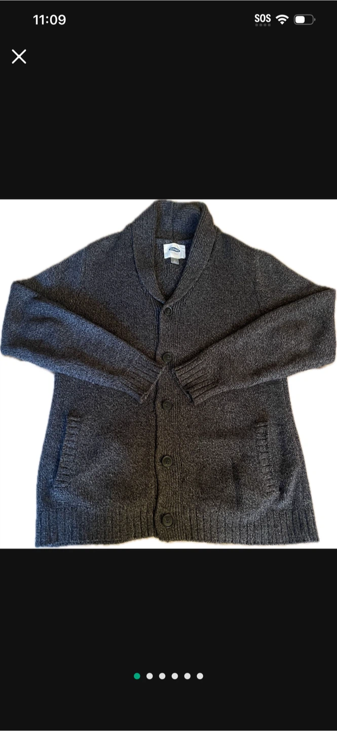 Old Navy Gray Shawl Collar Cardigan - Size M