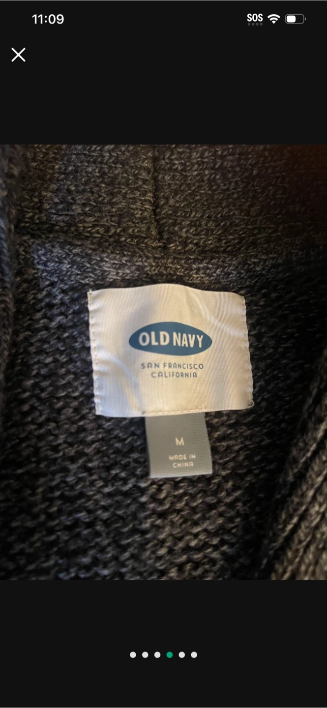 Old Navy Gray Shawl Collar Cardigan - Size M - photo 3