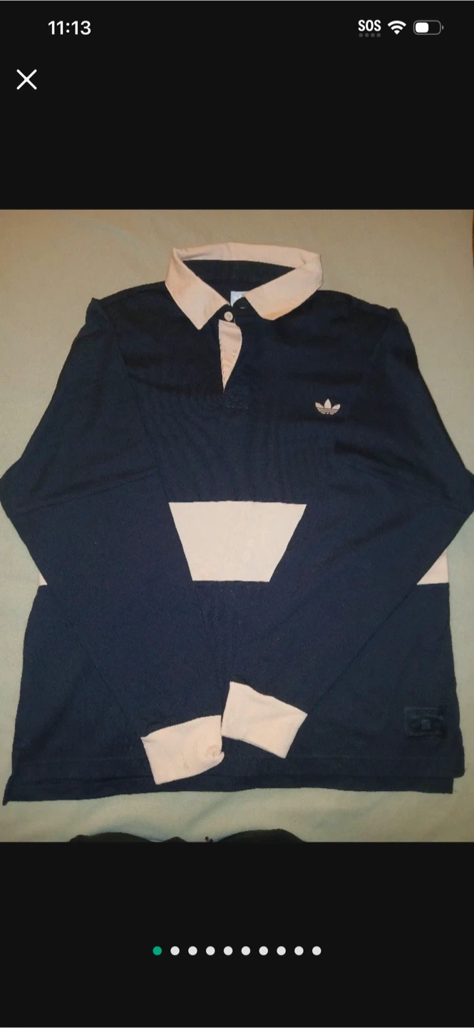 Adidas Rugby Polo Shirt - Size L