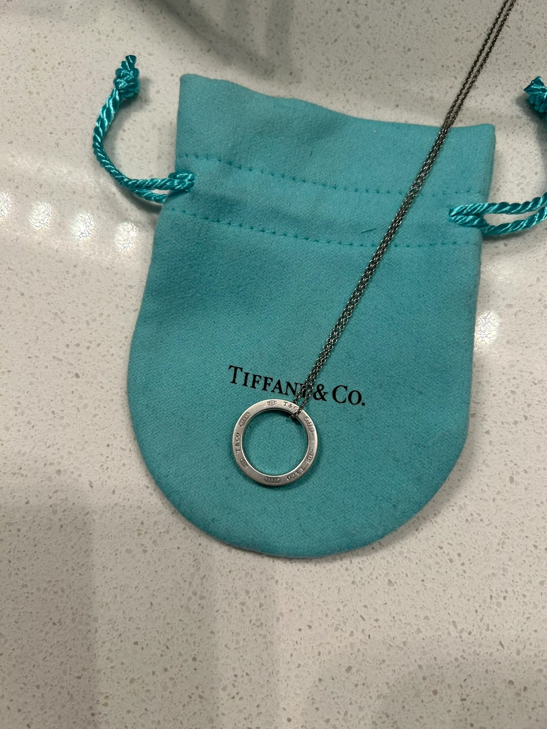 Tiffany & Co. Circle Pendant Necklace