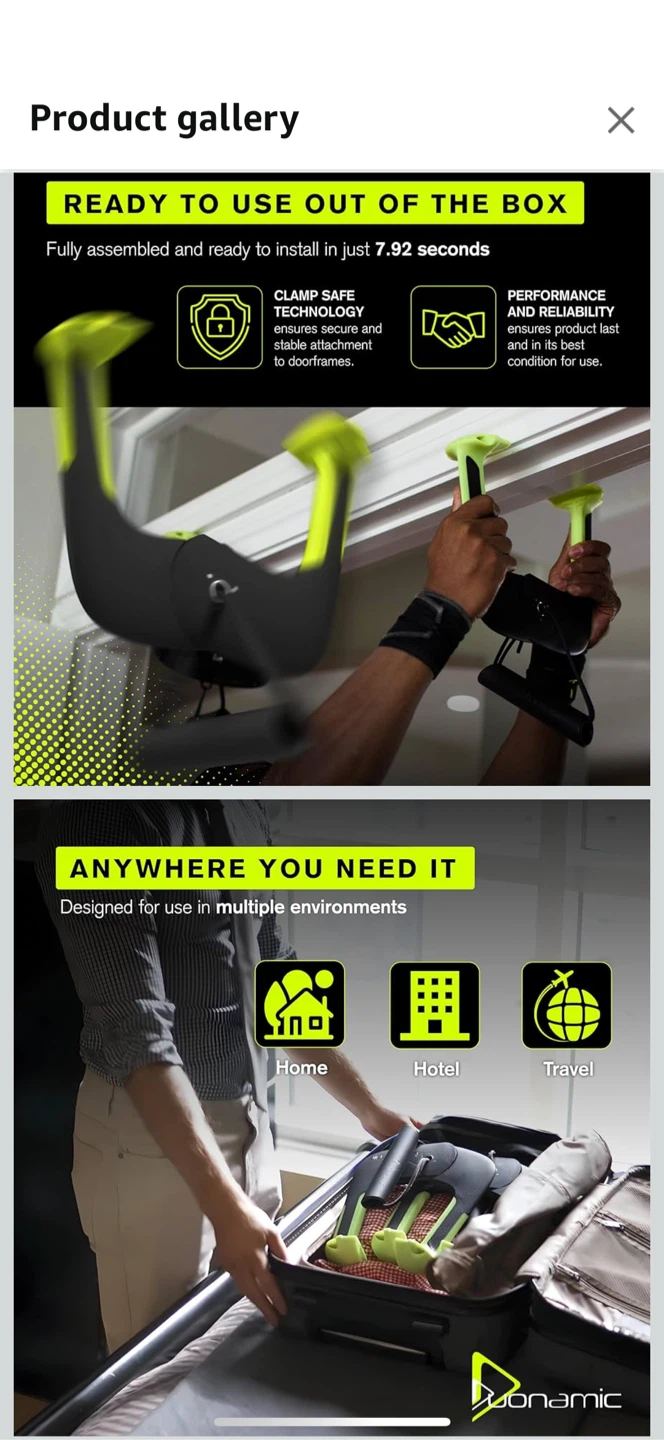 Dyanamic Eleviia Doorway Fitness Equipment - photo 4
