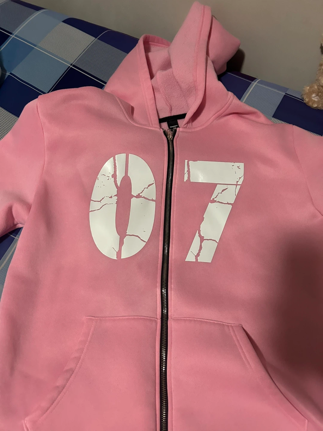 Manfinity Pink Irreplaceable Hoodie - XL