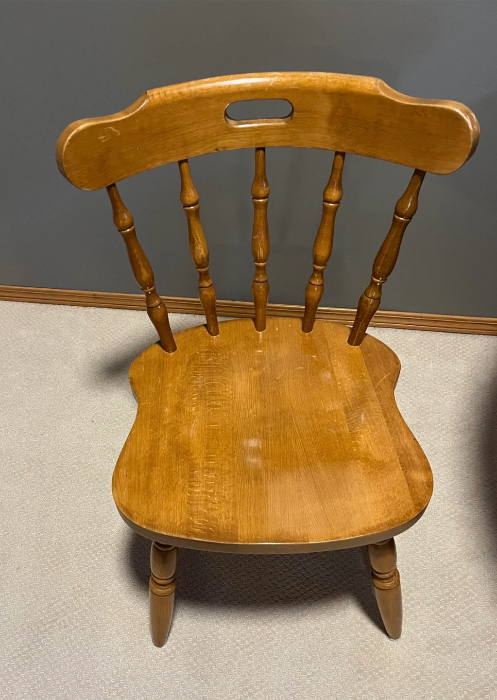 Wooden Dining Table with 2 Chairs - photo 2