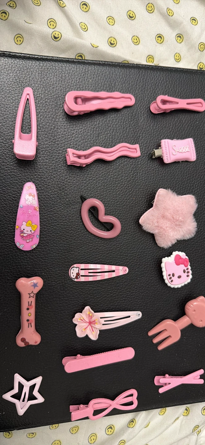 Pink Hair Clips - Bundle