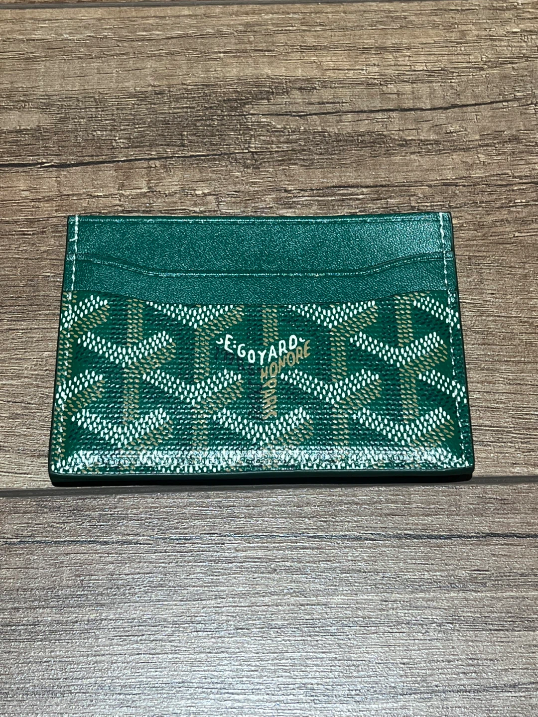 Goyard green card holder