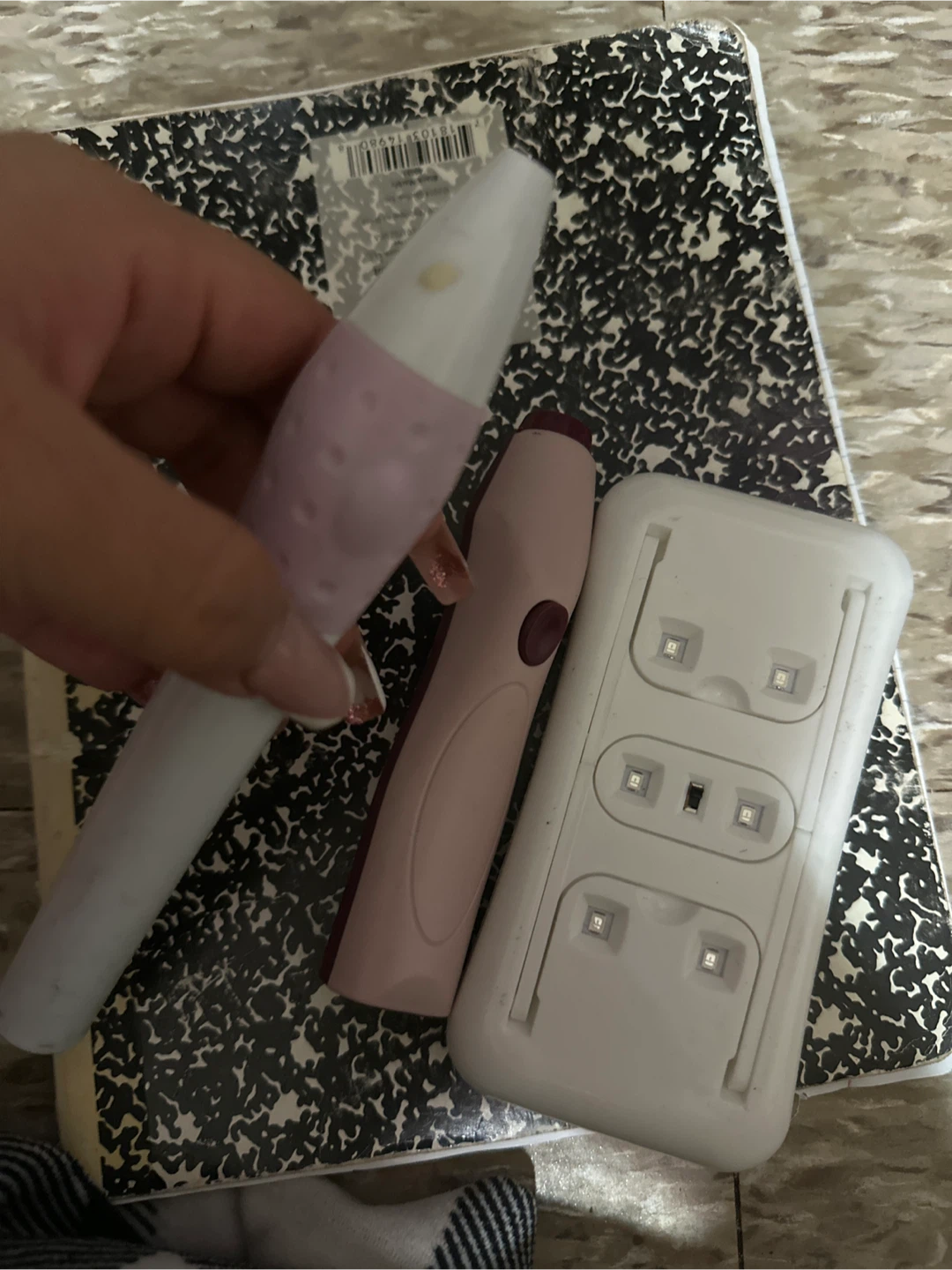Electric Nail File Drill and mini uv lamp