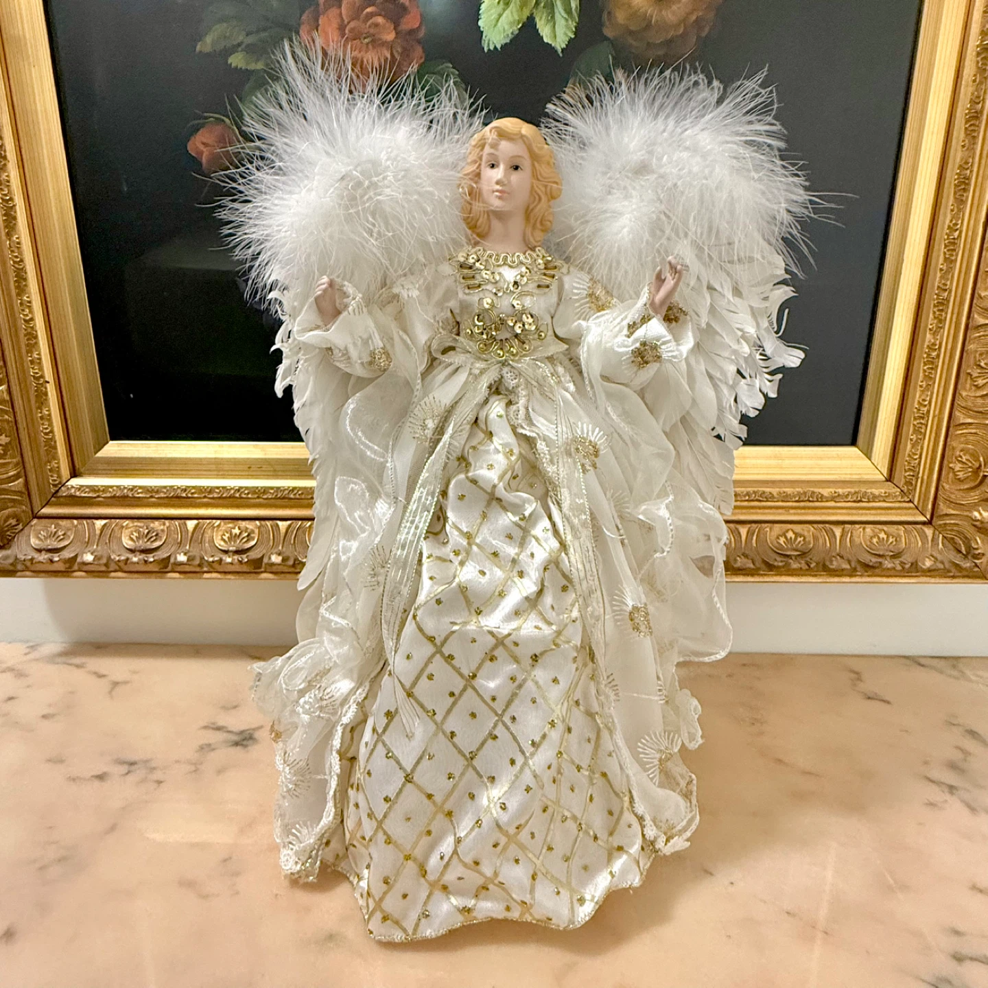 Large Christmas tabletop angel