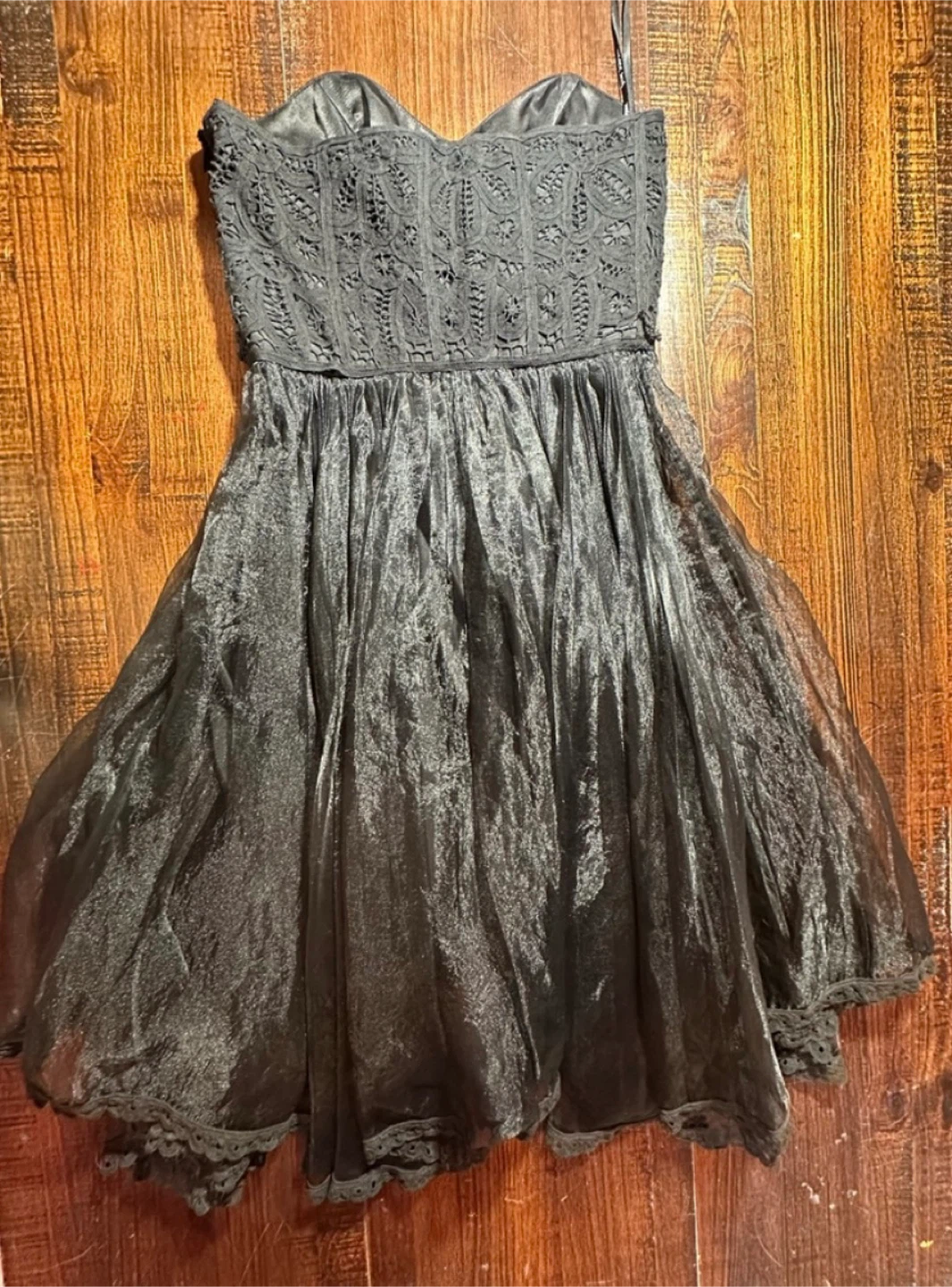Betsey Johnson Black Strapless Dress - Size 8 - photo 5