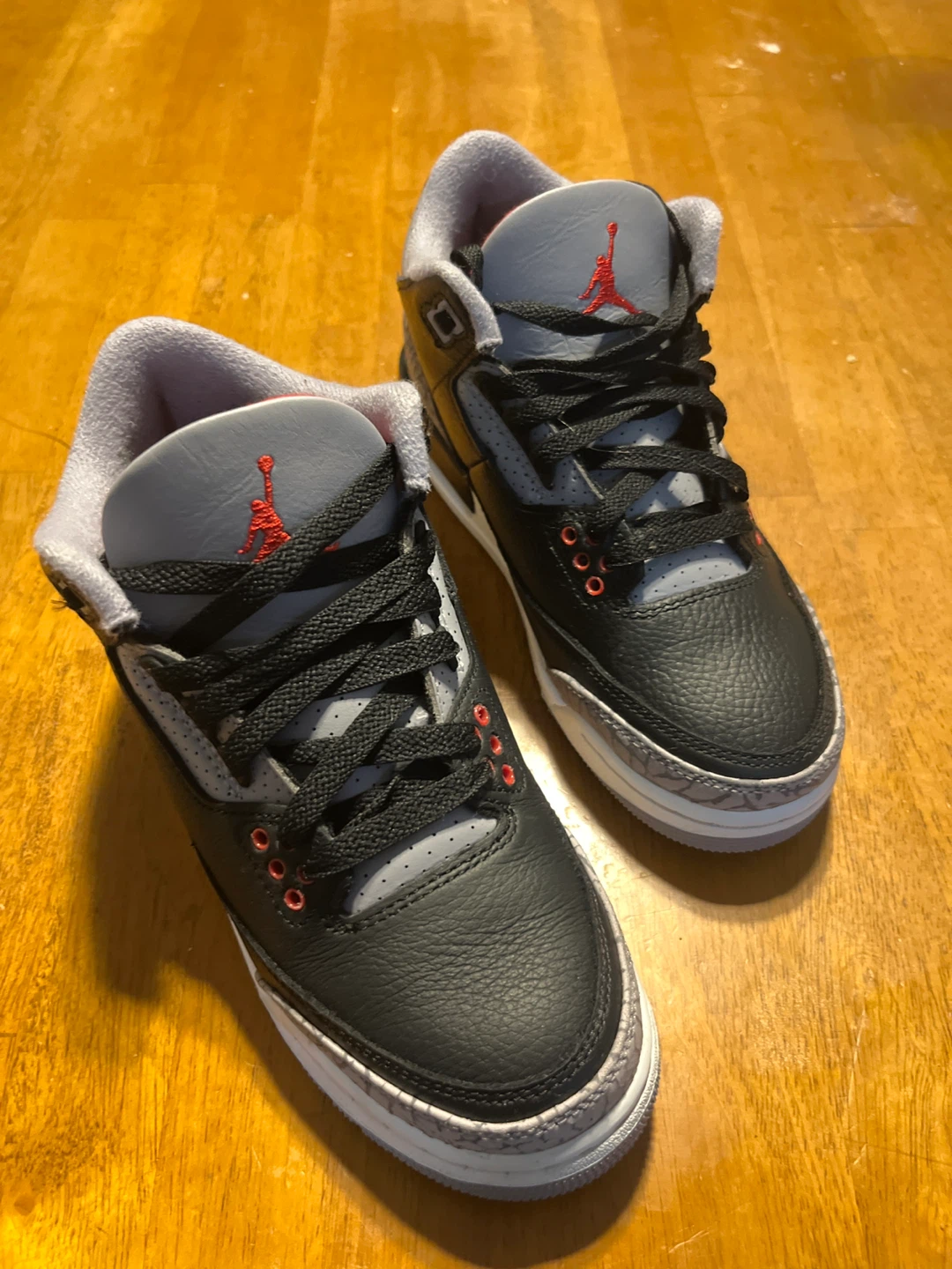 Nike Air Jordan 3 Retro Black Cement Size 4Y