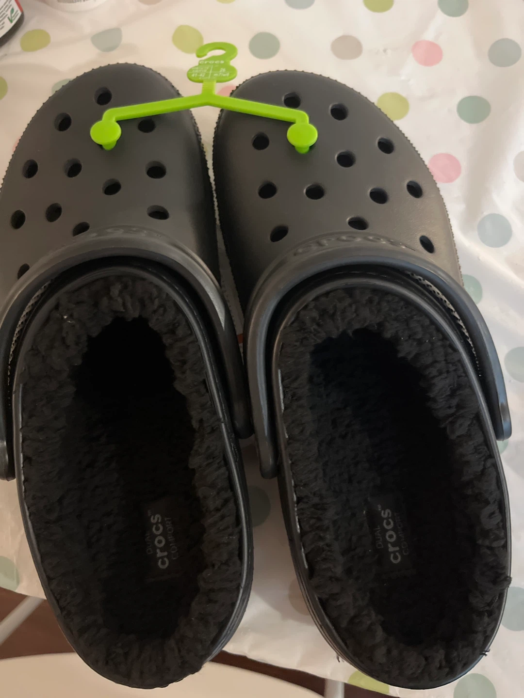 Crocs Classic Lined Clog - US M8W10 (Black)
